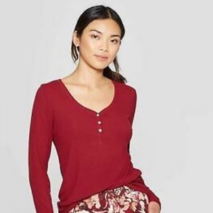 Stars Above Henley Lounge Long Sleeve